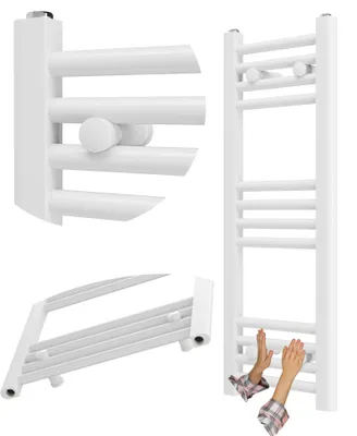 Produktbild von Granitan - Badheizkörper - Handtuchtrockner - 30x80 cm - Weiß - Handtuchwärmer - BRENO