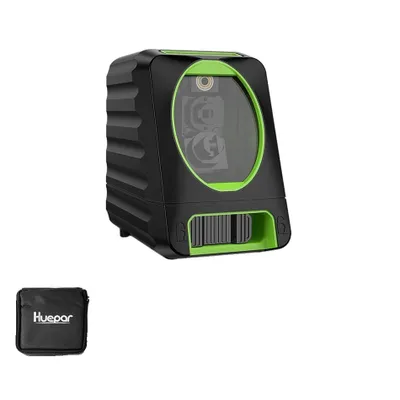 Produktbild von Huepar grüner Laser-Nivellierer, 150 Fuß Arbeitsabstand, ±3 mm Genauigkeit , Mit Klammer