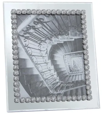 Productafbeelding van DRW Glas- en spiegelomlijstingen voor foto's van 20 x 25 cm. Spiegel: 26 x 1,5 x 31 cm, geschikt voor foto's van 20 x 25 cm