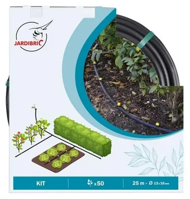 Image de Kit goutte à goutte spécial haies 25m - Jardibric - K4067 -