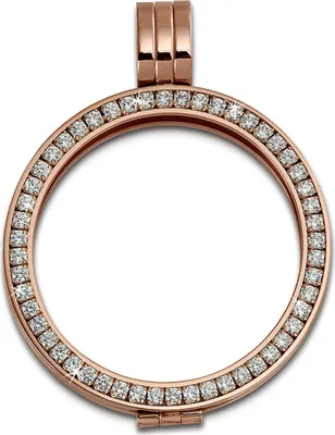 Produktbild von Amello Anhänger Zirkonia weiß rose Damen Coins Halsschmuck Edelstahl D2ESC005W