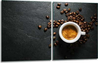 Produktbild von Herdabdeckplatten 2x40x52 Glaskeramikfeld 2-Teilig Glas Spritzschutz Kaffee