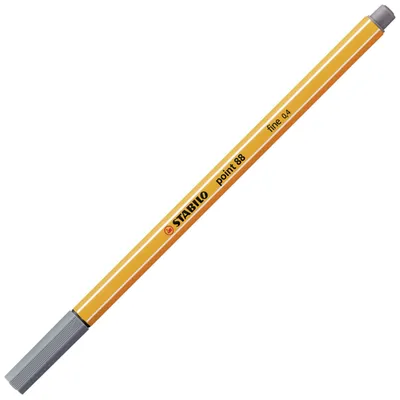 Obrázek produktu pro Fineliner - STABILO point 88 - Jednoduché pero - tmavě šedé