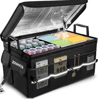 Obrázok produktu pre Organizér do kufra 68 l, úložný box do auta, 60x38x30 cm, vodeodolný, pre kempovanie