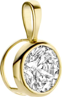 Produktbild von New Bling 9NBG-0207 Gold-Anhänger - Frauen - Zirkonia - 5 mm - Solitär - Gehäuse - 14 Karat - Gold
