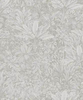 Immagine prodotto di Carta da parati Khroma by Masureel motivo giungla grigio - 630085 - 53 cm x 10,05 m