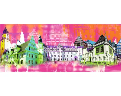 Produktbild von Glasbild Celle Wahrzeichen III 80x30 cm