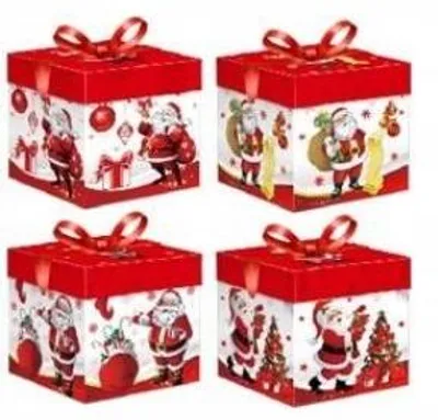 Produktbild von W&K Weihnachts-Geschenkbox Quadratisch 22x22 cm