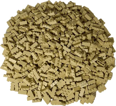 Immagine prodotto di 50x mattoncini LEGO 1x3, beige