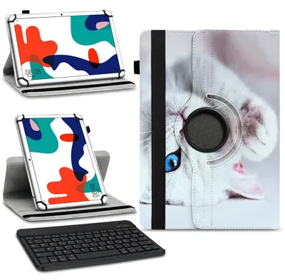 Produktbild von Tablet Tasche Hülle Huawei MatePad T10 9.7 Schutzhülle Bluetooth Tastatur QWERTZFarben:Motiv 3
