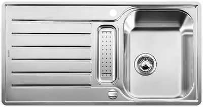 Produktbild von BLANCO LANTOS 5 S-IF Flachrandspüle / Edelstahl / Bürstfinish / reversibel / Excenter