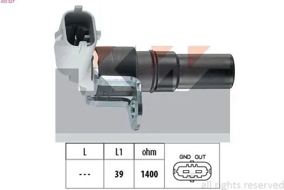 Produktbild von KW 453 327 Kurbelwellensensor Impulsgeber für OPEL Corsa C Schrägheck (X01)
