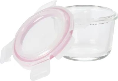 Image de Koopman Pot rond en verre avec couvercle en plastique 100 ml