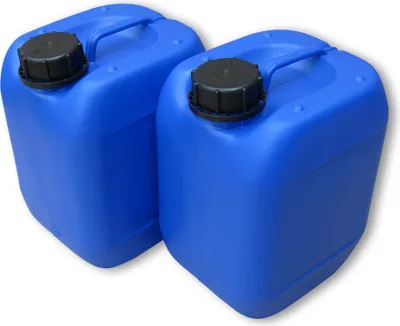 Produktbild von 2 Stück 5 Liter 5 L Kanister Wasserkanister Campingkanister Farbe blau lebensmittelecht DIN51 (2x5knb51)