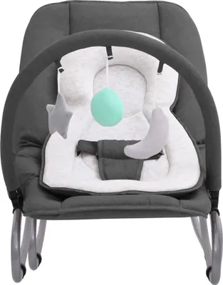 Produktbild von vidaXL Babywippe Anthrazit Stahl