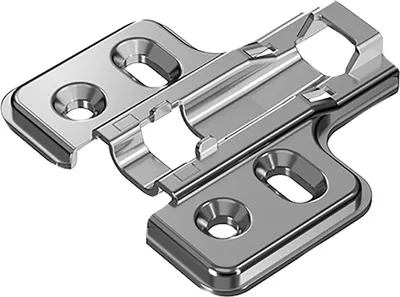 Produktbild von HETTICH Veosys Kreuzmontageplatte, Distanz 0mm, Edelstahl