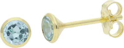 Produktbild von Ohrstecker Gold 333 Blau Topas JL52-06-0052 JuwelmaLux