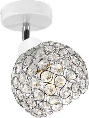 Obrázok produktu pre Loft Stropné Svetlo, Kristálová Guľa, Chróm, Led