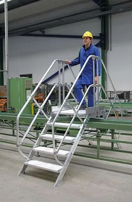 Produktbild von Günzburger Steigtechnik Überstieg 45° Stufenbreite 1.000 mm 6 Stufen - 600956