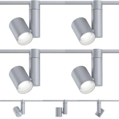 Image de 4er Set Paulmann 95542 Urail Spot LED Zeuz Chrome Mat 33W 15° Angle Faisceau