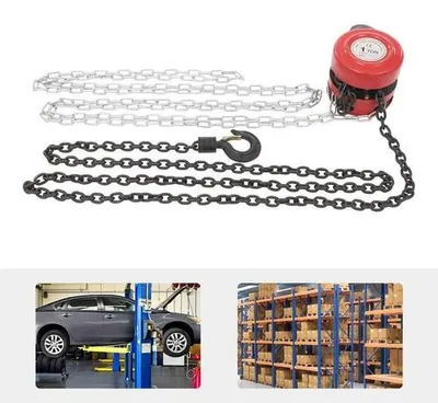Productafbeelding van Handtakel, draagvermogen 1000 kg, hefhoogte 3 meter, rood