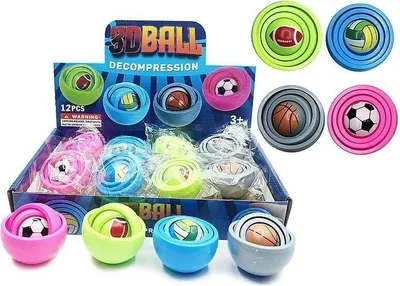 Obrázok produktu pre 3D antistresová loptička (12ks)