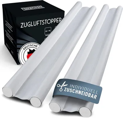Produktbild von FALKENWERK Zugluftstopper für Türen [2er Set] - Zuschneidbare Türdichtung 90 cm
