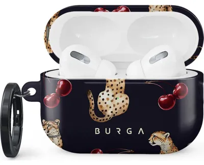 Produktbild von Schutzhülle für AirPods Pro 2, Burga Cougar , Dunkelblau mit Muster