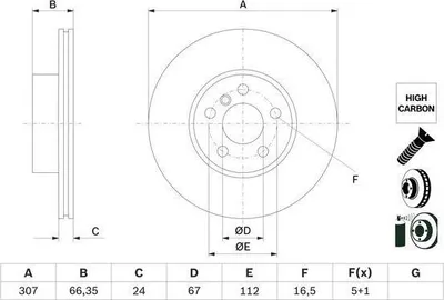 Image de Disque De Frein Avant Bmw 3/4 1,6-2,0 19-