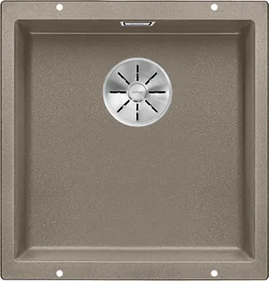 Produktbild von BLANCO SUBLINE 400-U Unterbauspüle / SILGRANIT / Tartufo / Stopfen