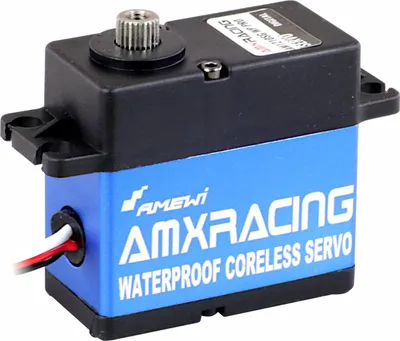 Produktbild von Amewi Standard-Servo AMXRacing AM1210SG WP PRO Analog-Servo Getriebe-Material: Stahl (28455)