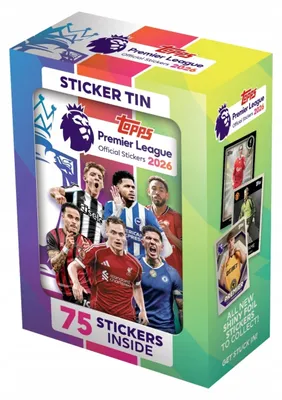 Image de Topps Premier League 2026 Sticker Tin – 75 Stickers