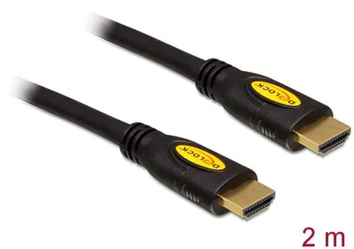 Produktbild von Delock - HDMI-Kabel - HDMI männlich zu HDMI männlich - 2 m