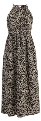 Produktbild von nascita Damen Maxikleid mit Leoprint 19226418-NA03, BEIGE Leo, XL