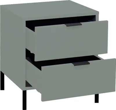 Produktbild von Kommode Beistellschrank Schubladenkommode Standschrank "Boulder I" Pine Green Quadratform