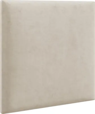 Image de LIKMA Panneau Mural Decoratif Rembourrés Crème 25 cm x 40 cm 3D avec Mousse Tête de Lit pour lit Murale pour Chambre Decoration Tissu