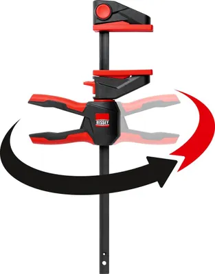 Produktbild von BESSEY Einhandzwinge mit drehbarem Griff EZ360, Spannweite 450 mm