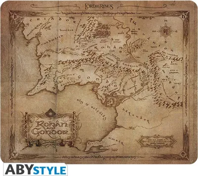 Produktbild von LORD OF THE RINGS - Flexible mousepad - Rohan & Gondor map