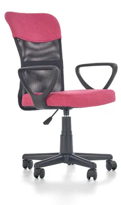 Produktbild von HALMAR Bürostühl für Jugendliche rosa Stoff 59cm x 52cm x 91cm