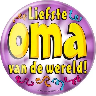Productafbeelding van Paperdreams - XL Button - Liefste Oma - Doorsnee 10 cm