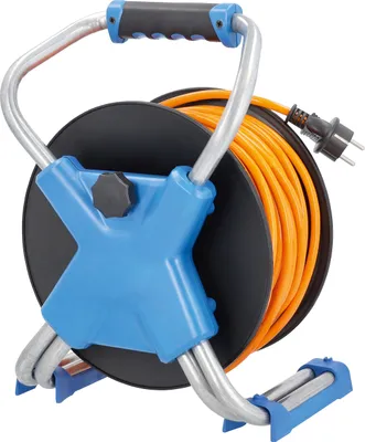 Produktbild von Xperts Kabeltrommel Außen 40m Verlängerung H07BQ-F 3G1,5 3 Steckdosen 1 USB IP44