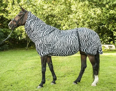 Produktbild von HKM 7238 Ekzemerdecke Zebra, Insektendecke Fliegendecke Pferdedecke, 115