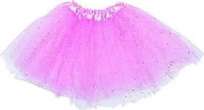 Produktbild von Kinder Tutu Rosa mit Glitzer, Einheitsgröße (Gr. 92-116), elastischer Gummizug