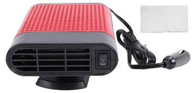 Produktbild von Auto-Heizlüfter, 150 W, tragbar, für kleine Autos, Windschutzscheiben-Defogger, Defroster, 360 Grad drehbar, verstellbar, Schwarz, Rot