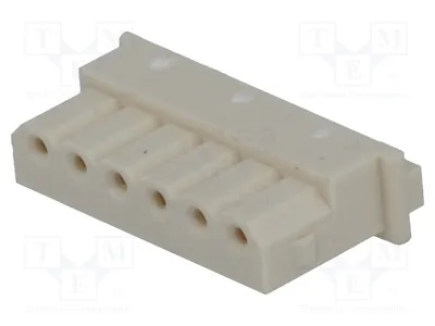 Productafbeelding van 10x Printplaat, 2,5 mm, 6 pinnen: vrouwelijke connectoren, contactloos, 50-37-5063, Signteck