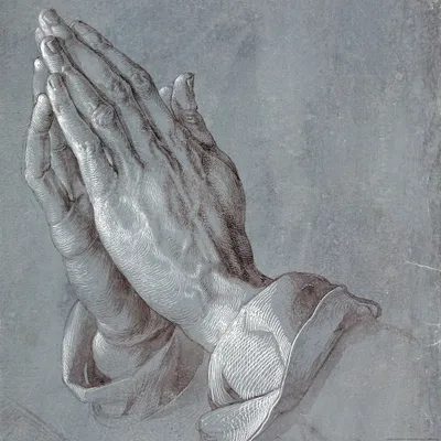 Produktbild von Albrecht Dürer Kunstdruck Bild - Betende Hände, 1508 (100 x 100 cm)