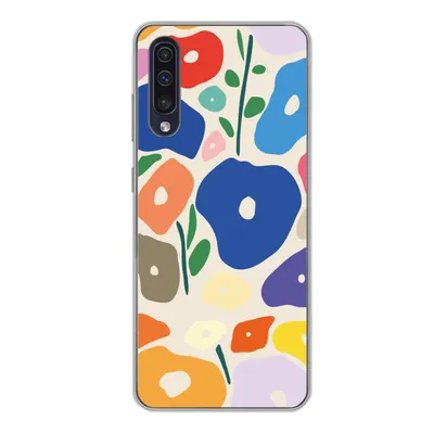 Produktbild von MuchoWow® Handyhülle Schutzhülle Hülle für Samsung Galaxy A50 Blume - Abstrakt - Blätter Silikon Softcase Handy Hülle - Mobiltelefonhülle