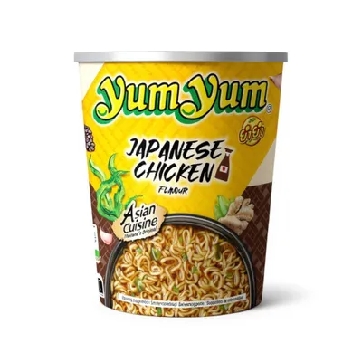 Produktbild von 8er-Pack Yum Yum Instantnudeln Japanese Huhn Shoyu CUP 70g