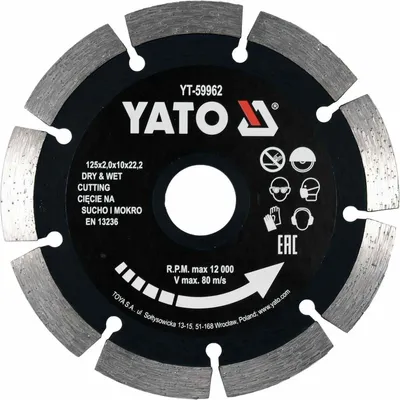 Produktbild von YATO Trennscheibe Winkelschleifer YT-59962 2mm 125mm 10mm