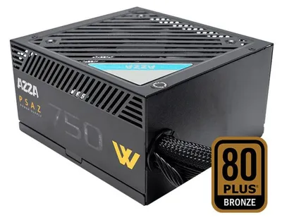 Immagine prodotto di Azza PSAZ-750W(ATX3.1) AZZA Netzteil 750W (ATX3.1) 120mm black (80+ Bronze)